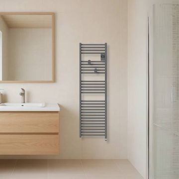 THERMOR Riva 5 Sèche-serviettes connecté étroit 500W gris menhir - 471649