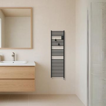 THERMOR Riva 5 Sèche-serviettes connecté étroit 500W noir carbone - 471656