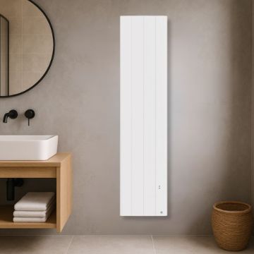 THERMOR Bilbao 4 Radiateur chaleur douce connecté vertical 1800W blanc brillant - 494834