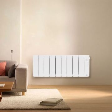 THERMOR Bilbao 4 Radiateur chaleur douce connecté bas 1000W blanc brillant - 494836