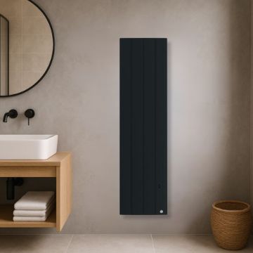 THERMOR Bilbao 4 Radiateur chaleur douce connecté vertical 1500W ardoise - 494839