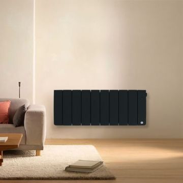 THERMOR Bilbao 4 Radiateur chaleur douce connecté bas 1000W ardoise - 494842