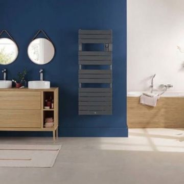 THERMOR Riviera 2 Sèche-serviettes avec soufflerie 2000W gris menhir - 498621