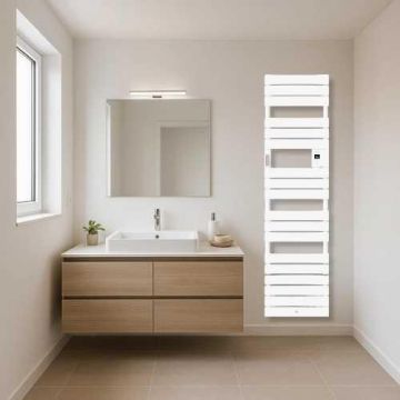 THERMOR Riviera 2 Sèche-serviettes étroit avec soufflerie 1500W blanc brillant - 498224