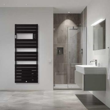 THERMOR Riviera 2 Sèche-serviettes avec soufflerie 1500W noir carbone - 498519