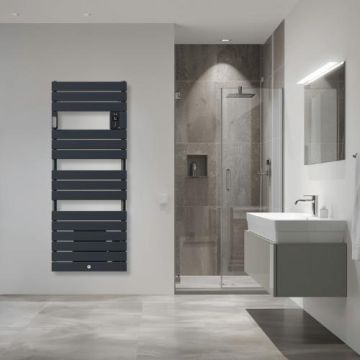 THERMOR Riviera 2 Sèche-serviettes avec soufflerie 1750W gris ardoise - 498610