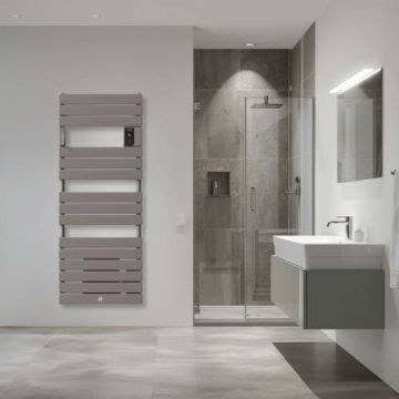 THERMOR Riviera 2 Sèche-serviettes avec soufflerie 1750W gris roche - 498611