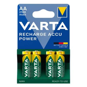 VARTA 4 Piles rechargeables NiMh 1,25V AA/HR6 2100mAh - 56706101404