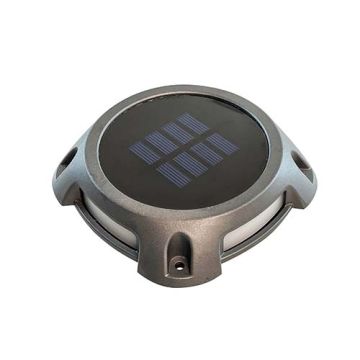 WATT & HOME Balise de sol LED solaire Roady 5lm gris IP67 Alu - 40312