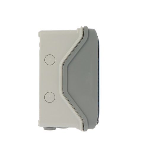 Coffret étanche nu LEGRAND Plexo 1 rangée 6 modules - vue de côté