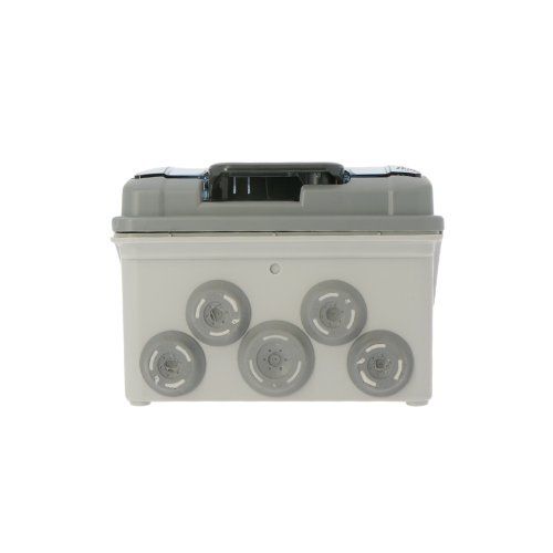 Coffret étanche nu LEGRAND Plexo 1 rangée 6 modules - vue de dessous