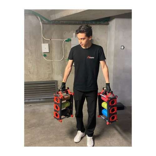 Facilité de transport du dérouleur Nexans Mobiway Pop