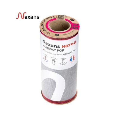 Bobine de fil électrique H07VU Nexans Mobiway Pop noir 1,5mm²