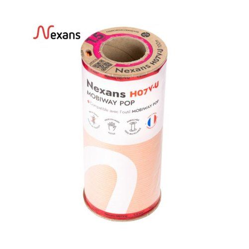 bobine de fil Nexans H07V-U Mobiway Pop orange 1,5mm²