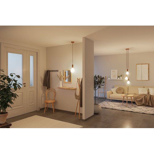 Intérieur éclairé avec l'ampoule LED Paulmann White Lampion