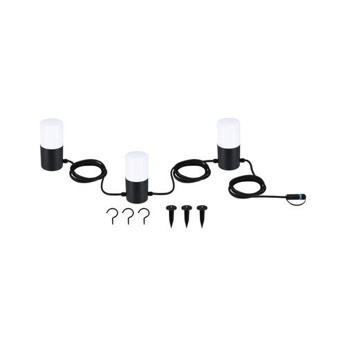 Guirlance led extérieure Paulmann longueur 2m 3 ampoules de 2W 3000K + accessoires