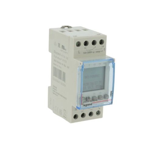 interrupteur horaire programmable Legrand - vue de profil