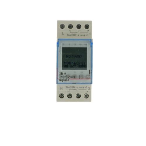interrupteur horaire programmable Legrand - vue de face