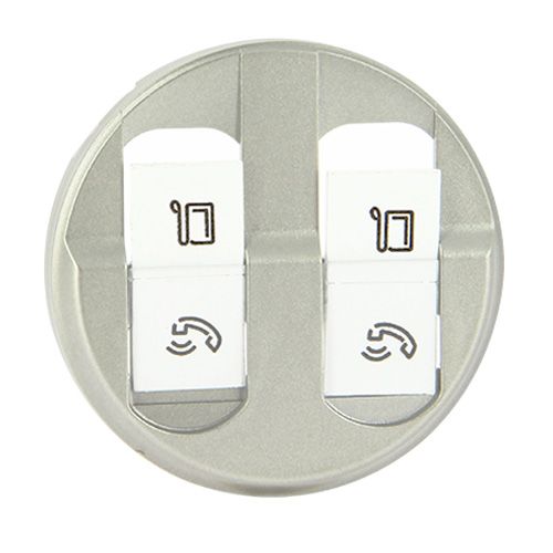 LEGRAND Céliane Enjoliveur titane prise double RJ45 - 068552