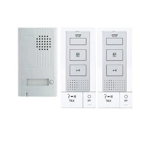 Kit interphone en saillie 2 fils intégral 2 postes extra-plat - DBS1AP AIPHONE