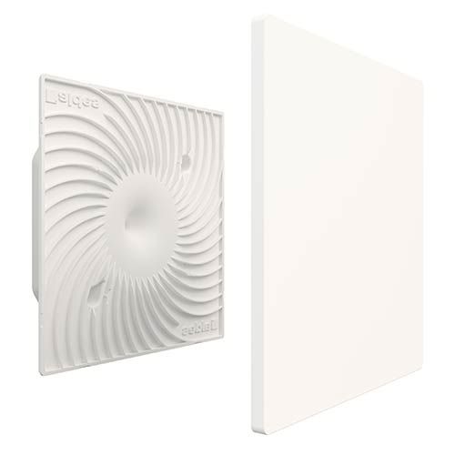 ALDES Kit bouche autoréglable ColorLINE D125 blanc avec plaque de finition