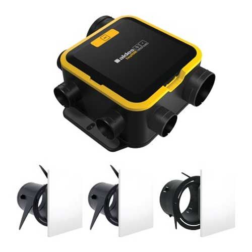 ALDES Kit VMC simple flux autoréglable EasyHOME COMPACT avec bouches ColorLINE - 11026036