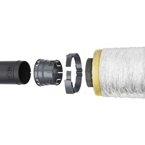 Collier de serrage Aldes EasyClip pour raccordement rapide et sécurisé des gaines de ventilation Ø160 mm à votre VMC
