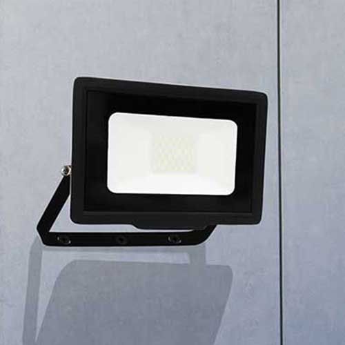 Projecteur LED Kali Arlux noir extra plat - installation murale