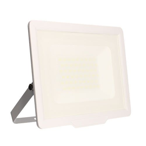 Projecteur LED extra plat pré câblé Arlux Kali coloris blanc - vue profil