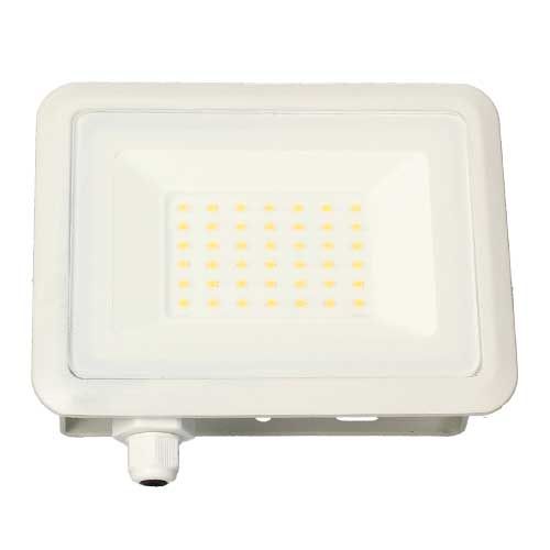 ARLUX Projecteur extérieur LED Kreon 2 extra plat blanc - vue de face