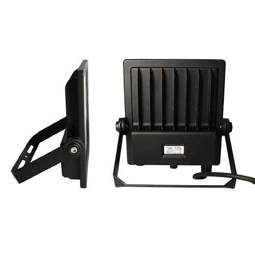 Projecteur LED Arlux Trust 100W IP66 coloris noir - vue de dos et côté