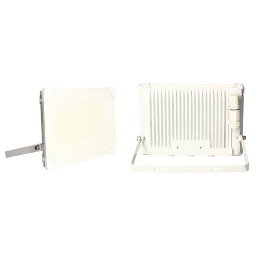 projecteur extérieur led arlux kreon coloris blanc - vue de profil et de dos