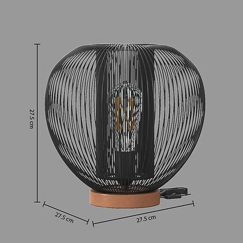 Dimensions de la lampe à poser filaire Noda Atmosphera