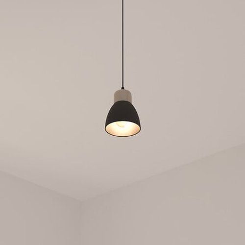 Photo ambiance  suspension métal bois Desy noir d'Atmosphera
