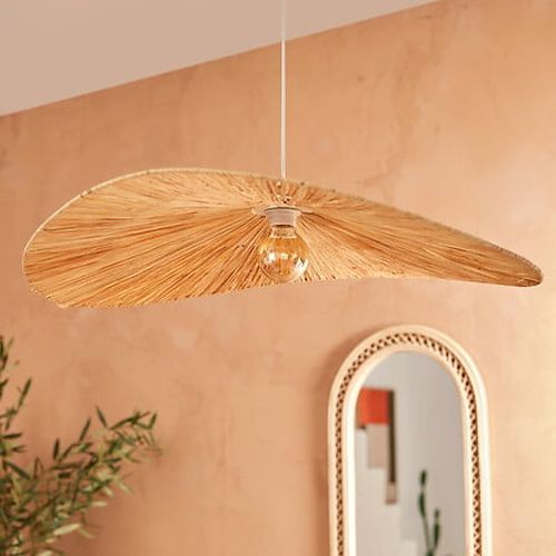 Photo intérieur avec la suspension en raphia Orane Atmosphera
