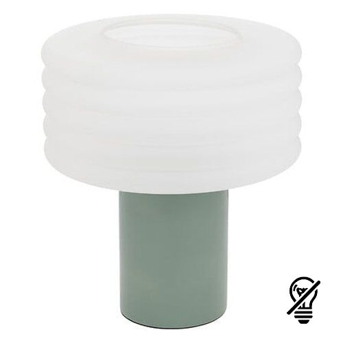 lampe cylindrique Asti vert tilleul d'Atmosphera