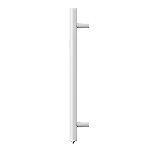 Sèche-serviettes blanc à barres rondes Batilec Ceibo puissance 500W - photo vue de côté