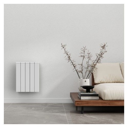 radiateur à inertie céramique Batilec Zilo 1000W blanc - photo ambiance vue de face