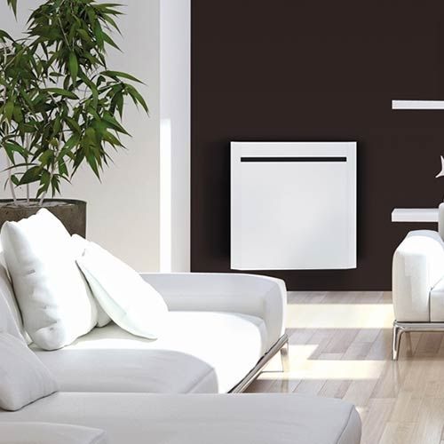 Radiateur à Inertie Céramique 1500 W - IP24, Fil Pilote 6 Ordres - Chaleur Douce Et Constante - Économie D'énergie - Pour Chauffage D'appoint