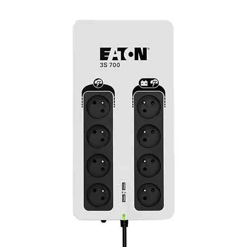 EATON Onduleur 3S 700VA 420W 8 prises 2P+T Tél USB - 230V