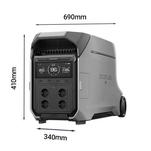 Dimensions de la batterie nomade Ecoflow DELTA PRO 3