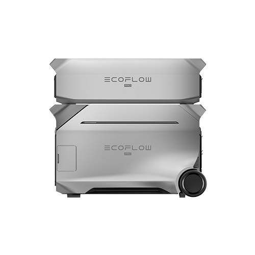 station électrique nomade Ecoflow DELTA PRO 3 et sa batterie intelligente - vue de côté