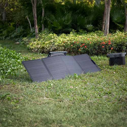 panneau solaire 110W Ecoflow idéal pour l'extérieur
