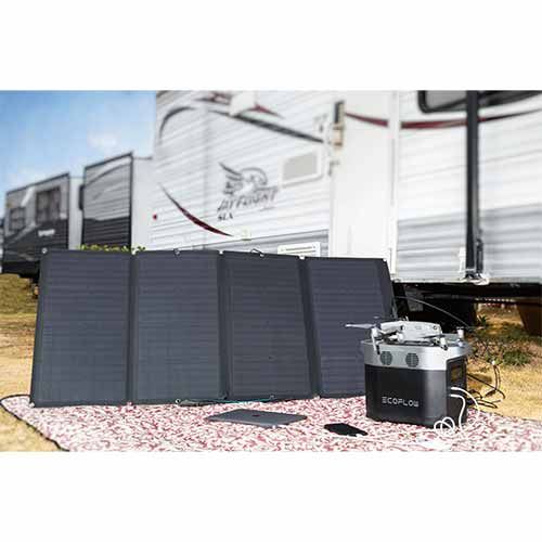 Panneau solaire pliable Ecoflow 160W idéal pour le camping
