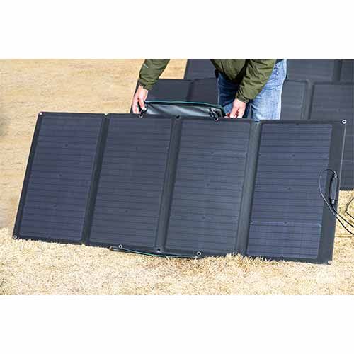 Panneau solaire pliable Ecoflow 160W facile à installer
