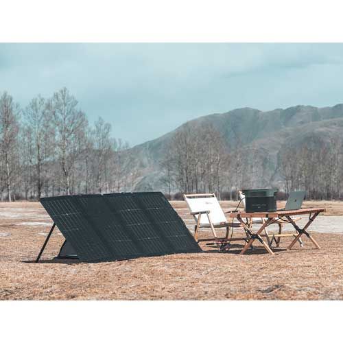 panneau solaire 220W pliable Ecoflow idéal pour pour vos activités extérieurs