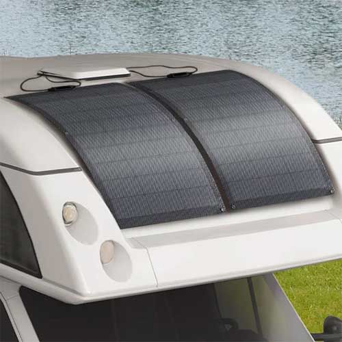 Mise en situation du panneau solaire flexible 100W Ecoflow