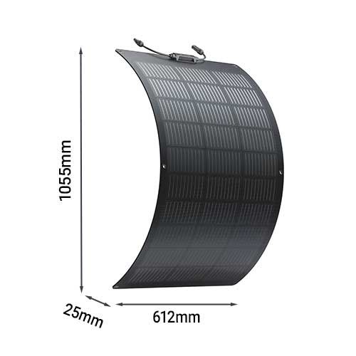 Dimensions du panneau solaire flexible 100W Ecoflow