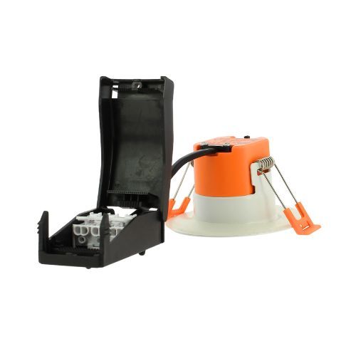 Spot LED BBC ENLITE encastrable dimmable 230V 6W 540lm CCT 85mm blanc - vue arrière produit
