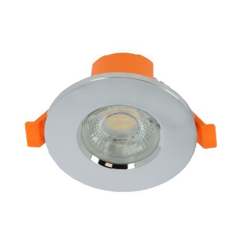 Collerette ronde ENLITE chrome poli compatible avec le spot encastrable FD1/CS